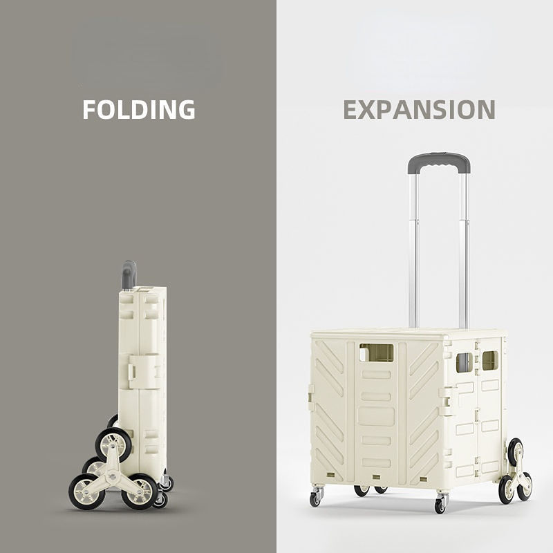 Pull Cart Fold - Folding Home Use Grocery Shopping Cart