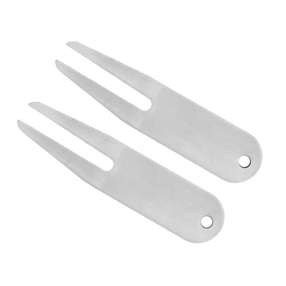 Divot Repair Tool - 2Pcs Small Golf Divot Fork Stainless