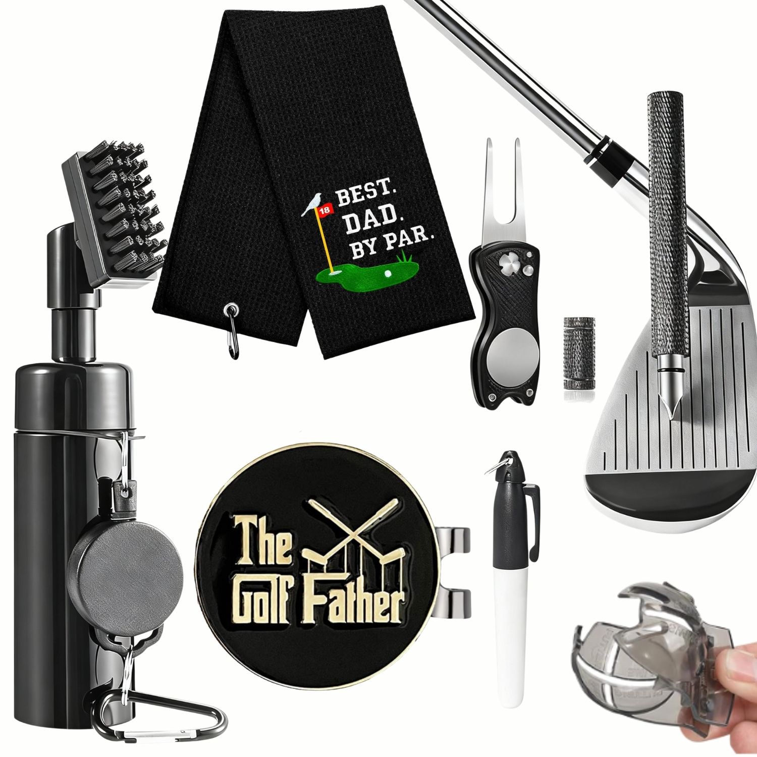 Divot Repair Tool - Golf Dad Cleaning Kit with Golf
