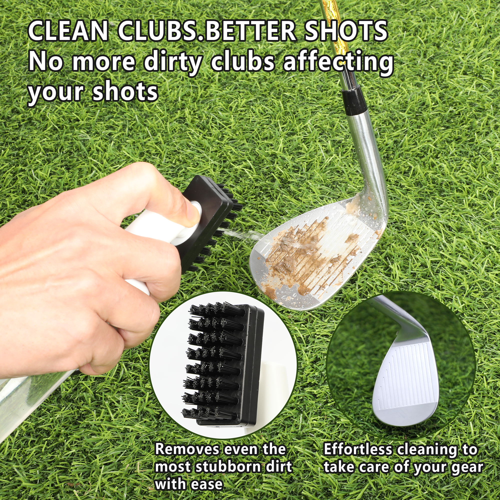 Golf Club Cleaner Brush Spray  - Golf Equipment Rental 评论和价格
