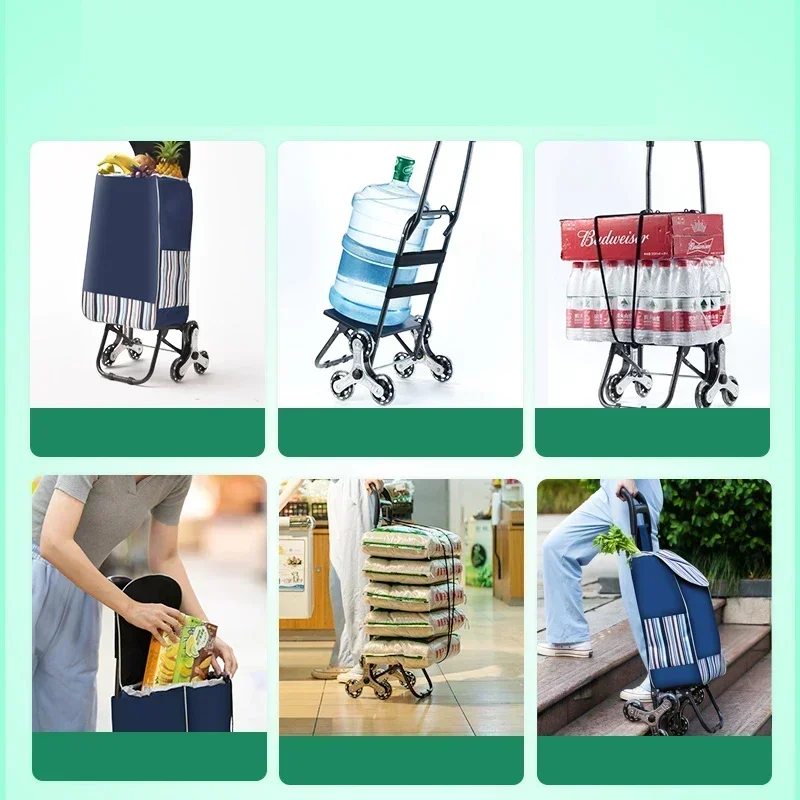 ZEXEF 1PC Light Grocery Shoppi - Pull Cart Fold 评论和价格