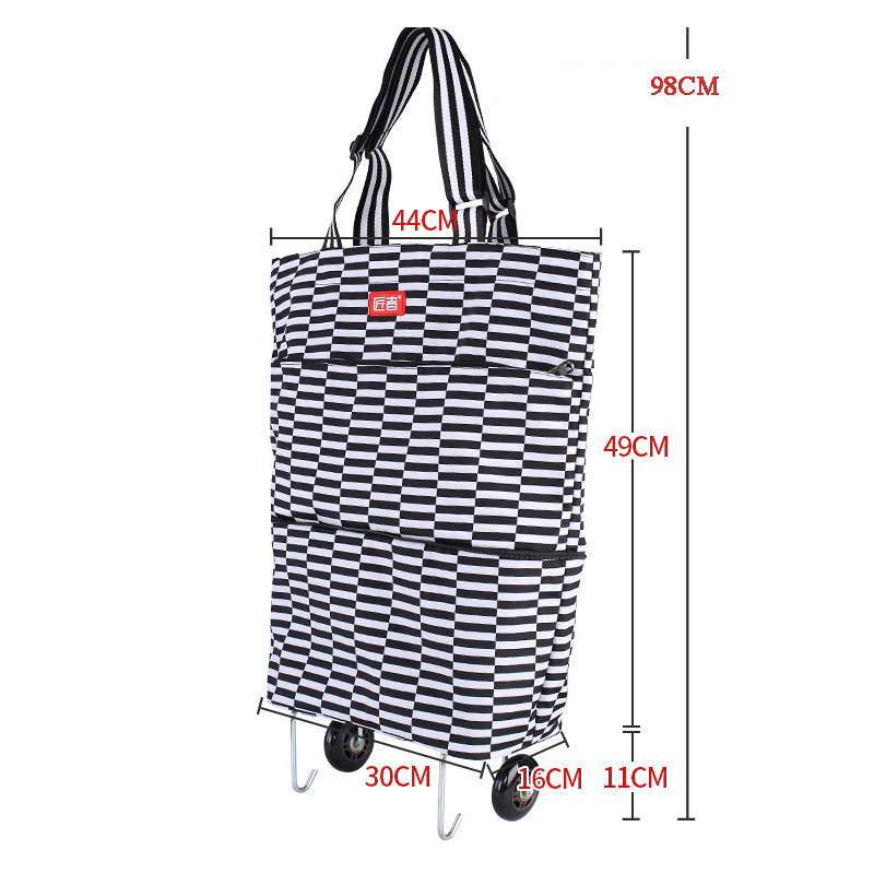 Portable Folding Shopping Cart - Pull Cart Fold 评论和价格
