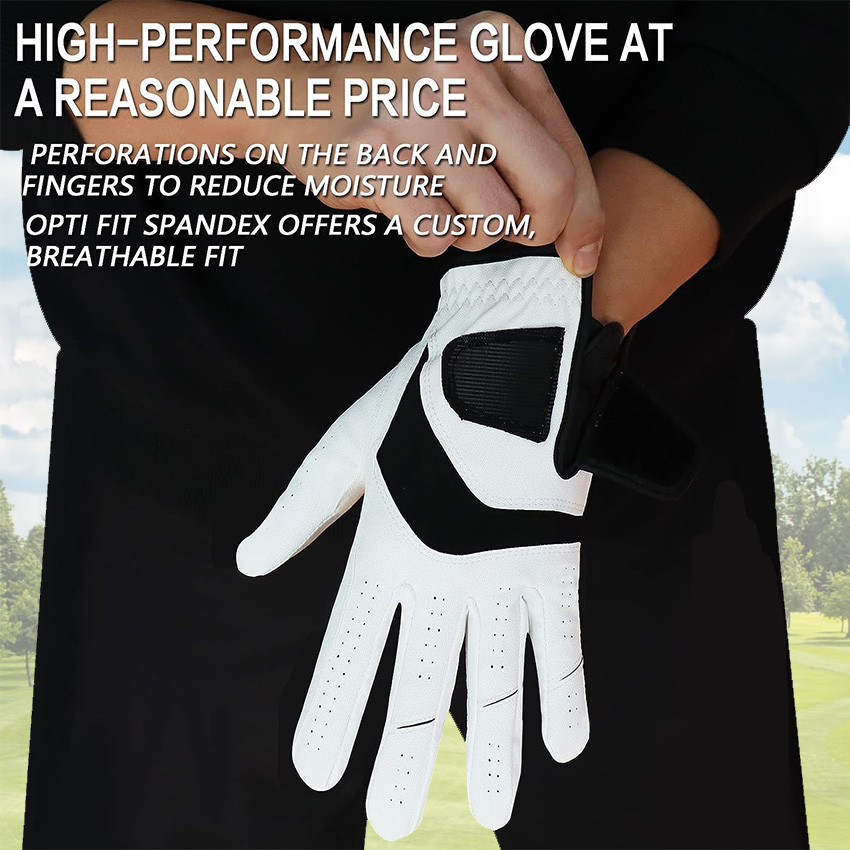 5 Pcs Golf Gloves Men Leather  - Golf Equipment Rental 评论和价格