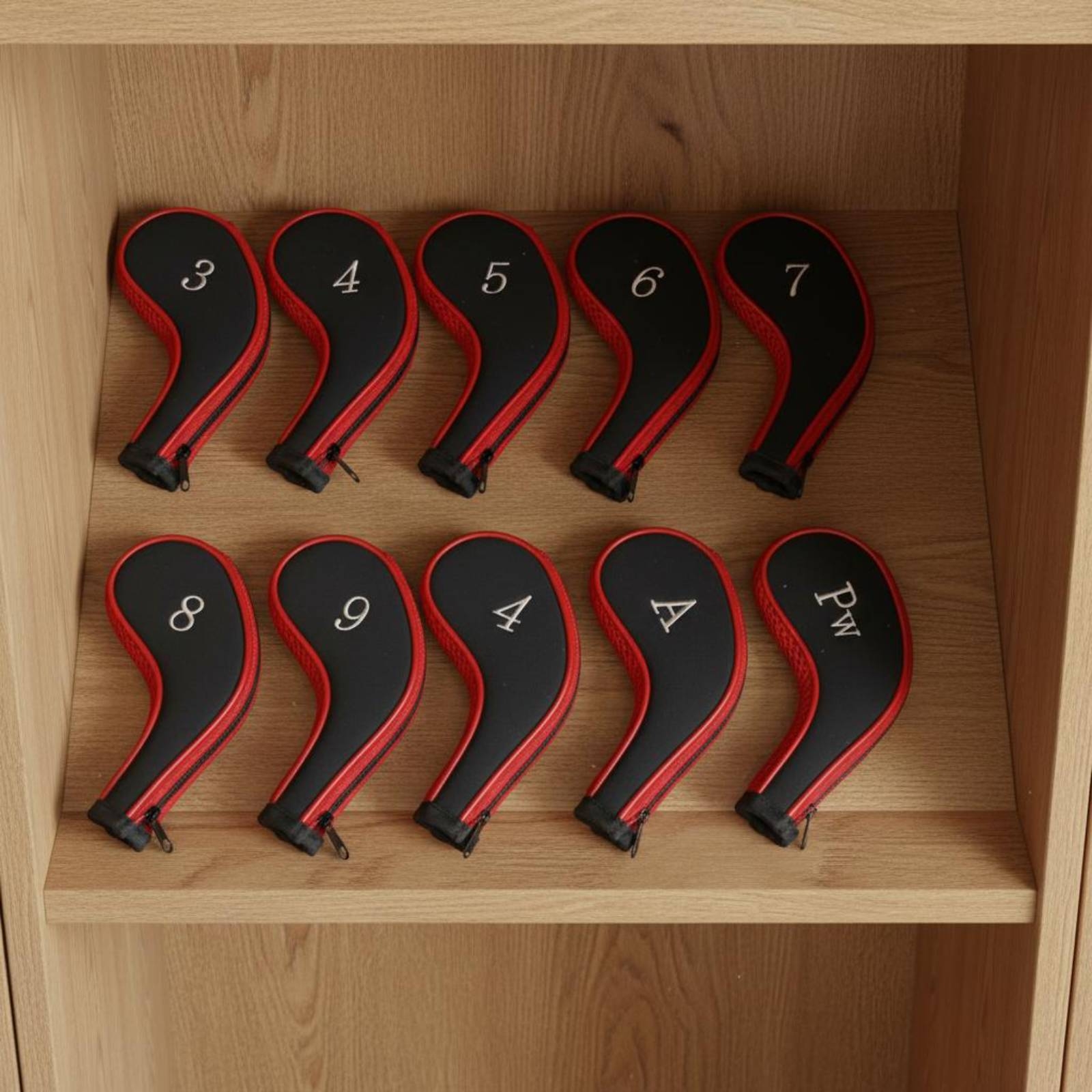 10 Pieces Iron Head Cover Shie - Golf Club Iron Set 评论和价格