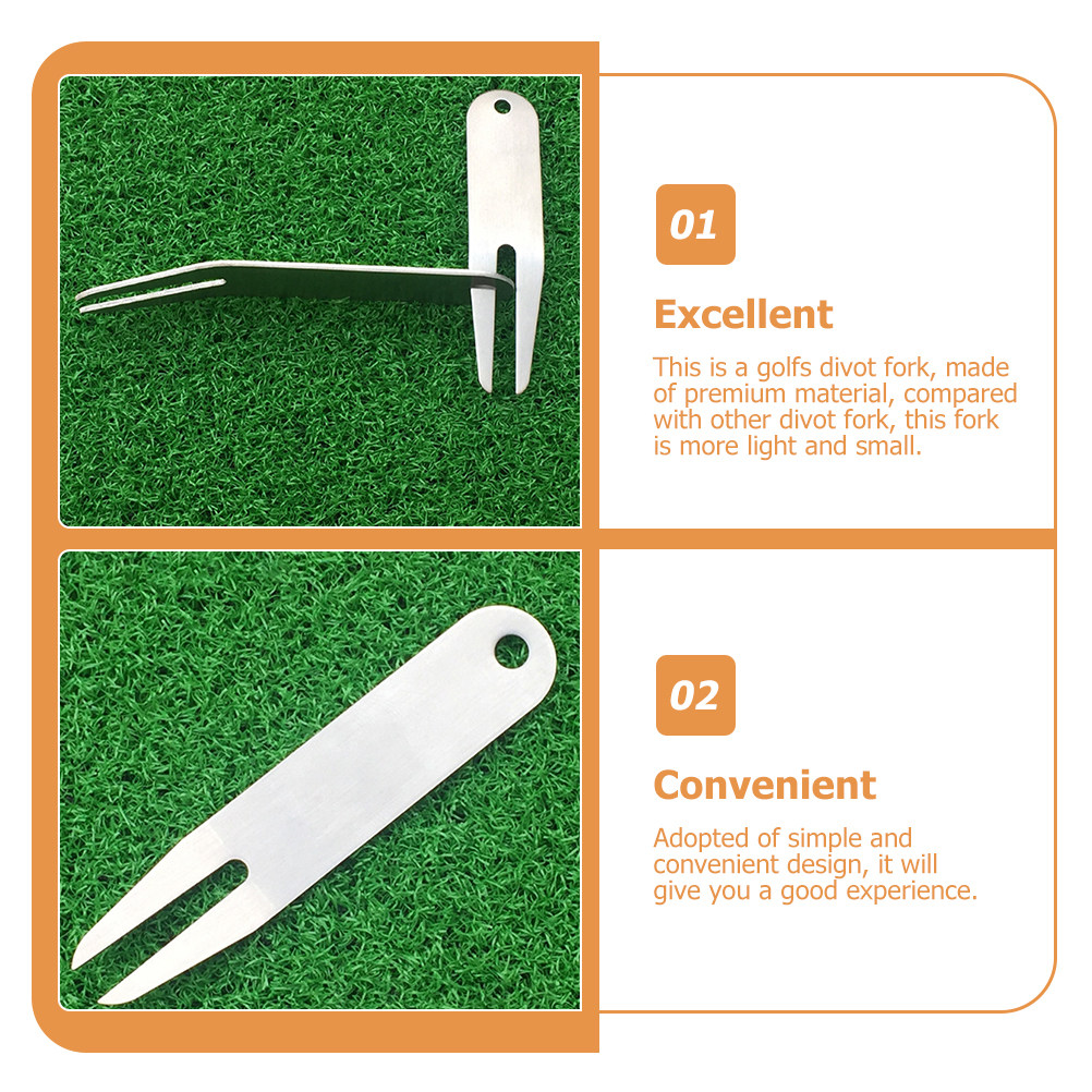 2Pcs Golf Divot Repair Fork Sm - Divot Repair Tool 评论和价格